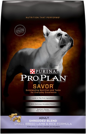 PURINA Pro Plan Adult Small Breed Shredded Blend Lamb &amp; Rice Formula 8.16kg