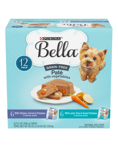 PURINA Bella Filet Mignon &amp; Porter House Steak Flavor Variety Pack Small Breed Dog Food 1.19kg