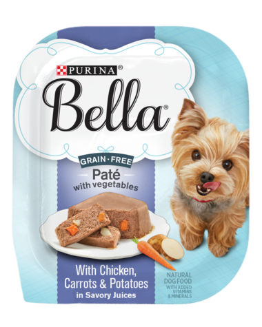 PURINA Bella Small Dog Grain-Free with Chicken, Carrots &amp; Potatoes Case of 12 Wet Dog Food 100g