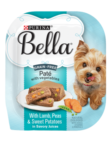 PURINA Bella Grain-Free Small Dog Pate with Lamb, Peas and Sweet Potatoes Wet Dog Food 100g