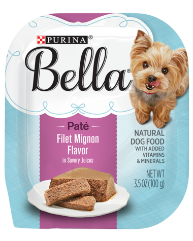 PURINA Bella Filet Mignon Flavor in Savory Juices Small Breed Case of 12 Wet Dog Food 100g