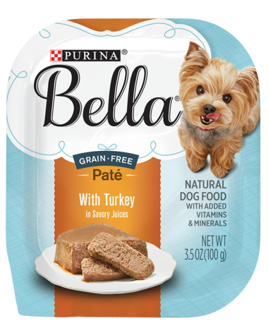 PURINA Bella with Turkey in Savory Juices Small Breed Case of 12 Wet Dog Food 100g