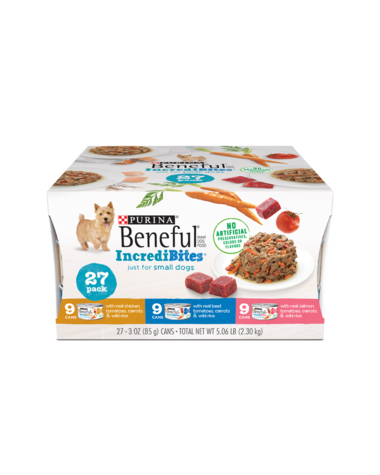 PURINA Beneful IncrediBites Variety 12-Pack Wet Dog Food 2.3kg