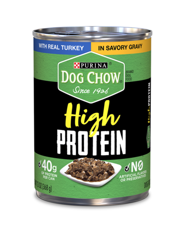 PURINA Dog Chow High Protein With Turkey In Savory Gravy Wet Dog Food 368g