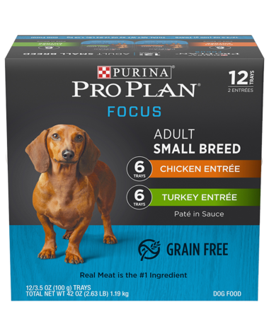 PURINA Pro Plan FOCUS Small Breed Variety Pack 12 Count Wet Dog Food 1.19kg