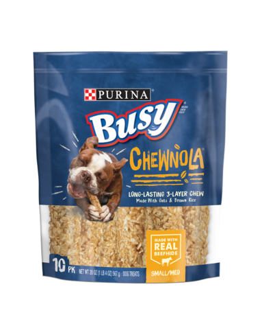 PURINA Busy Chewnola 10PK Chew for Small/Medium Dogs Treats 567g