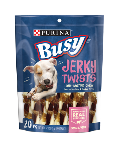 PURINA Busy Bone Jerky Twists 20PK Small/Medium Dog Treats 185g