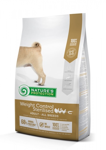 NATURES PROTECTION WEIGHT CONTROL STERILISED COMPLETE DRY DOG FOOD 12kg