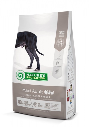 NATURES PROTECTION MAXI ADULT COMPLETE DRY DOG FOOD 12kg