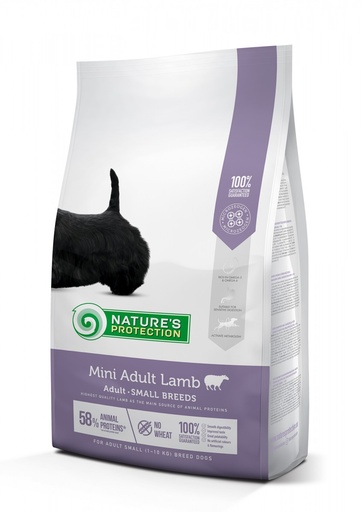 NATURES PROTECTION MINI ADULT LAMB COMPLETE DRY DOG FOOD 7.5kg