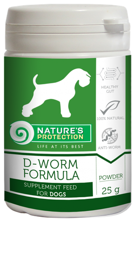 NATURES PROTECTION D-WORM FORMULA DOG FEED SUPPLEMENT 25g