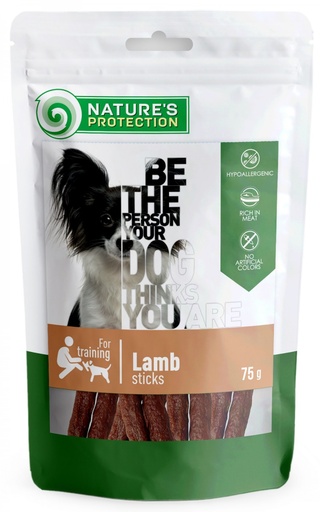 NATURES PROTECTION LAMB STICKS DOG SNACKS 75g