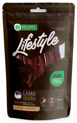 NATURES PROTECTION LIFESTYLE LAMB STICKS DOGTREATS 75g