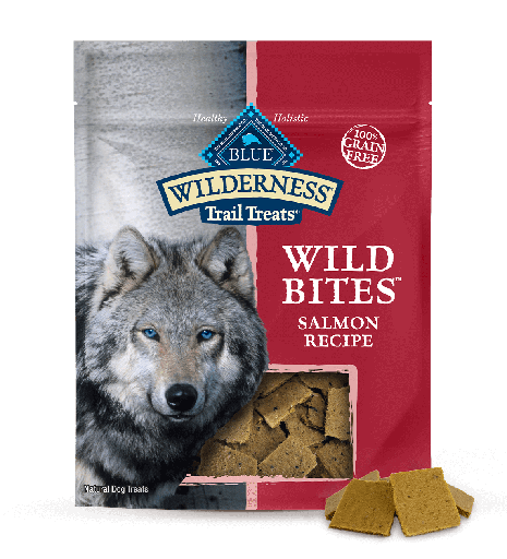 Blue Buffalo Wilderness Trail Treats Salmon Wild Bites Grain-Free Dog Treats 113g