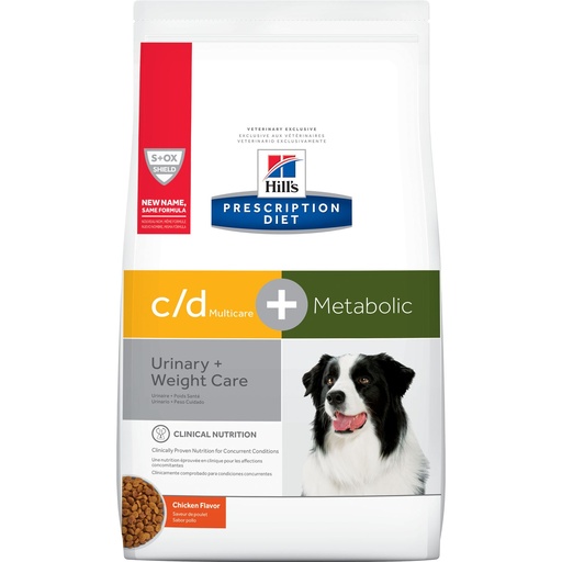 Hill's Prescription Diet c/d Multicare + Metabolic Chicken Flavor Dry Dog Food 11.1kg