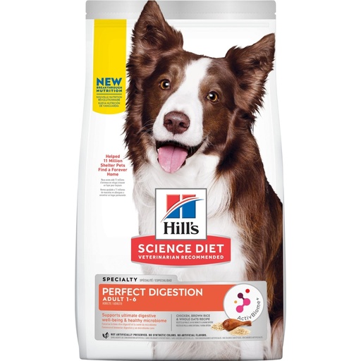 Hill's Science Diet Adult Perfect Digestion Dog Food 10kg