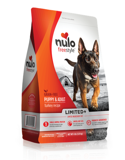 Nulo Freestyle Limited+ Puppy Grain-Free Turkey Recipe Dry Dog Food 10.9kg