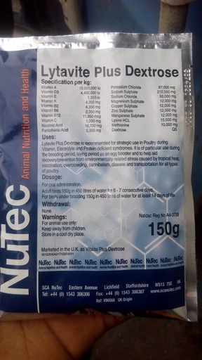 Lytavite plus dextrose 150g