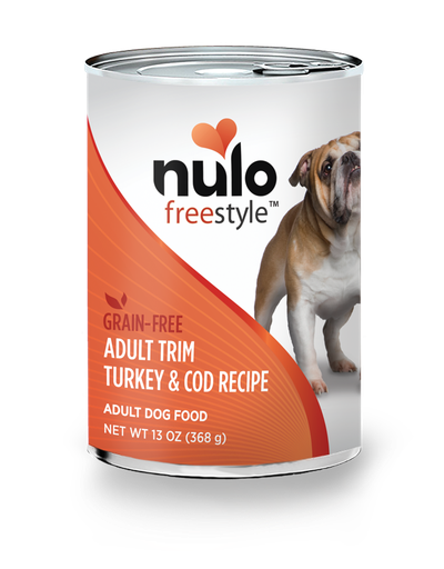 Nulo Freestyle Turkey &amp; Cod Recipe Grain-Free Adult Trim Canned Dog Food 368g