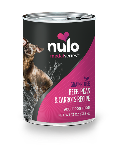 NULO medal series beef, peas &amp; carrots recipe Case of 12 Canned Dog Food 368g