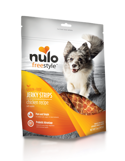 Nulo Freestyle Grain-Free Chicken Recipe With Apples Jerky Dog Treats 142g