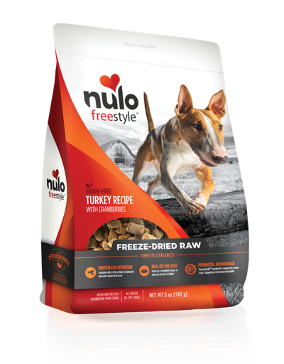 Nulo Freestyle Turkey Recipe With Cranberries Grain-Free Freeze-Dried Raw Dog Food 369g