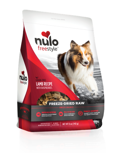 Nulo Freestyle Lamb Recipe With Raspberries Grain-Free Freeze-Dried Raw Dog Food 369g