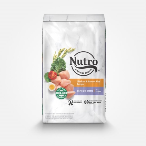 Nutro Natural Choice Senior Chicken &amp; Brown Rice Recipe Dry Dog Food 13.6kg