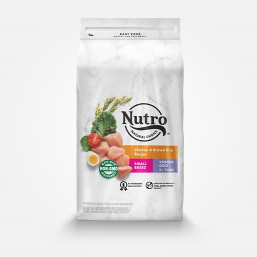 Nutro Natural Choice Small Breed Senior Chicken &amp; Brown Rice Recipe Dry Dog Food 2.27kg