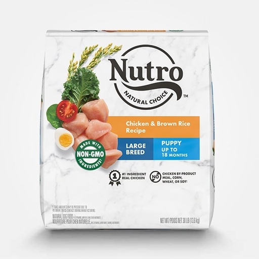 Nutro Natural Choice Large Breed Puppy Chicken &amp; Brown Rice Recipe Dry Dog Food 13.6kg