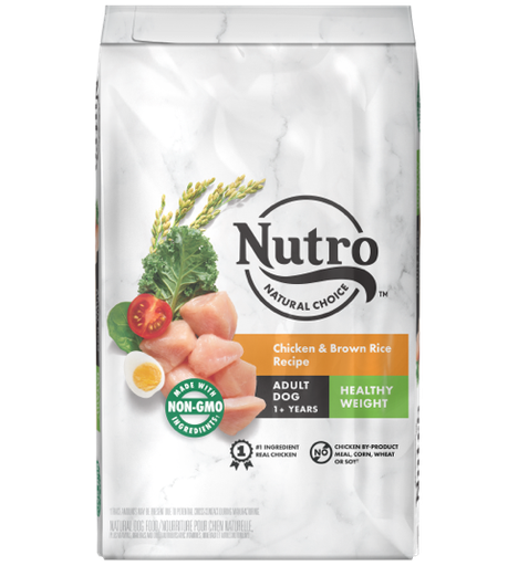 Nutro Natural Choice Healthy Weight Adult Chicken &amp; Brown Rice Recipe Dry Dog Food 13.6kg