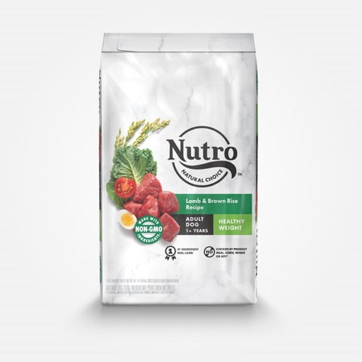 Nutro Natural Choice Healthy Weight Adult Lamb &amp; Brown Rice Recipe Dry Dog Food 13.6kg