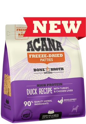 ACANA Freeze-Dried Food, Duck Recipe Dry Dog Food 227g