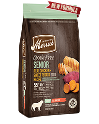 Merrick Grain Free Real Chicken &amp; Sweet Potato Recipe Senior Dry Dog Food 10kg