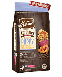 Merrick Lil' Plates Grain Free Real Chicken + Sweet Potato Recipe Small Breed Dry Puppy Food 5.4kg