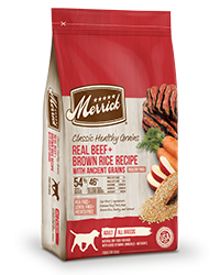 Merrick Classic Healthy Grains Real Beef &amp; Brown Rice Recipe with Ancient Grains Dry Dog Food 15kg