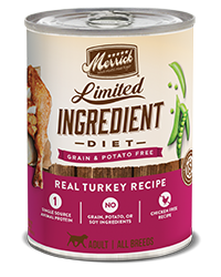 Merrick Grain Free Limited Ingredient Diet Real Turkey Recipe Case of 12 Wet Dog Food 360g