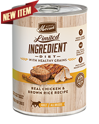 Merrick Limited Ingredient Diet Healthy Grains - Real Chicken Recipe Case of 12 Wet Dog Food 360g