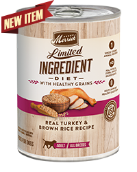 Merrick Limited Ingredient Diet Healthy Grains - Real Turkey Recipe Case of 12 Wet Dog Food 360g