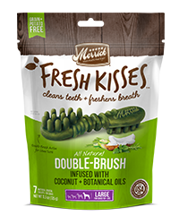 Merrick Fresh Kisses Coconut Oil + Botanicals Large Brush Dental 16 Count Dog Treats 765g
