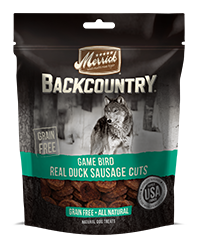 Merrick Backcountry Game Bird Real Duck Sausage Cuts Grain-Free Dog Treats 142g