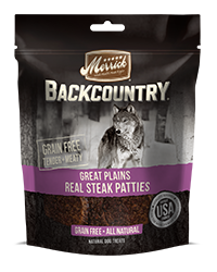 Merrick Backcountry Great Plains Real Steak Patties Grain-Free Dog Treats 113g