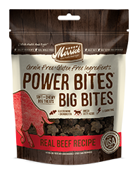 Merrick Power Bites Big Bites Real Beef Dog Treats 170g