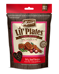 Merrick Lil' Plates Grain Free Bitty Beef Small Breed Dry Dog Treats 142g
