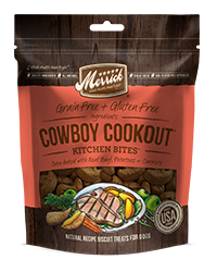 Merrick Kitchen Bites Cowboy Cookout Biscuit Dog Treats 255g