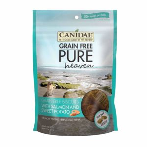 CANIDAE Grain-Free PURE Heaven Biscuits with Salmon &amp; Sweet Potato Crunchy Dog Treats 312g