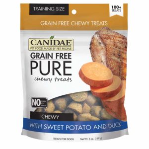 Canidae Grain Free Pure Chewy with Sweet Potatoes and Duck Treats 162g