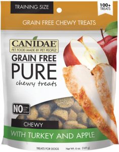 Canidae Grain Free Pure Chewy with Turkey and Apple Treats162g