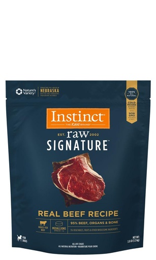 Instinct Raw Signature Medallions Grain-Free Cage-Free Chicken Recipe Dog Food 1.4kg