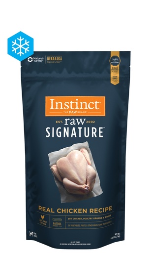 Instinct Raw Signature Frozen Patties Real Chicken Recipe Dry Dog Food 2.7kg